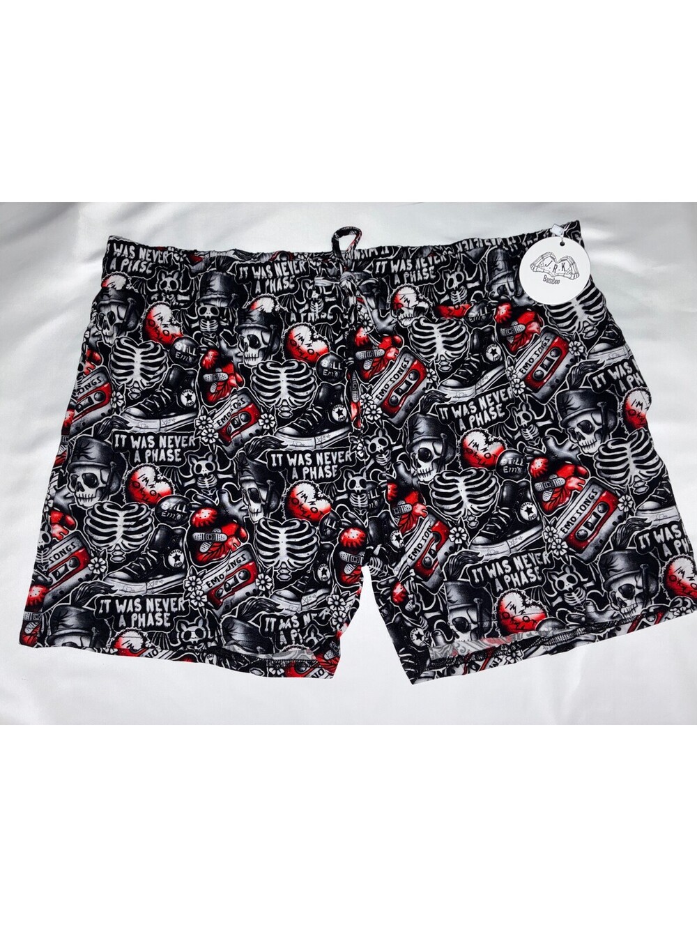 JRK Bamboo Emo Forever Womens Shorts XLarge NWT